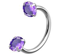 OUFER Body Piercing Nez 18G Titane Percing Septum 6/7/8mm Anneaux Bijoux