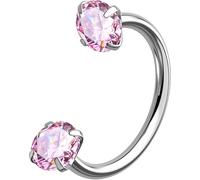 OUFER Body Piercing Nez 18G Titane Percing Septum 6/7/8mm Anneaux Bijoux