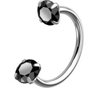 OUFER Body Piercing Nez 18G Titane Percing Septum 6/7/8mm Anneaux Bijoux