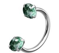 OUFER Body Piercing Nez 18G Titane Percing Septum 6/7/8mm Anneaux Bijoux | Percing au Nez Sertissés Filetage Interne Piercing Labret, Piercing Nez Fer a Cheval Helix Conch Tragus Conch Daith Femme