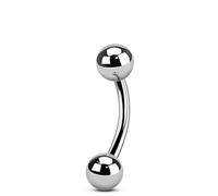 OUFER Body Piercing Titanium 10/12/14/16mm Internally Belly Bars 14G Navel Piercing Jewelry Navel Bar Curved Barbell Belly Piercings Jewellery Belly Button Ring Belly Button Bars