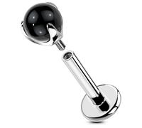 OUFER Body Piercing Titanium Helix Piercing Jewellery Internally Labret Lip Stud Earring Bar 16G Tragus Earring Conch Piercing Stud