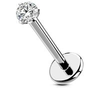 OUFER Body Piercing Titanium Labret Piercing Jewellery 18G Push in Lip Tragus Conch Bar Piercing Earring 5mm