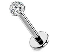 OUFER Body Piercing Titanium Push in Lip Bars Labret Stud Piercing 16G Helix Earring 6/8/10/12mm Threadless Tragus Earring Piercing Jewellery Helix Conch Lip Piercing Bars 10