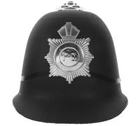 OUFGXZL Casque de Policier Britannique, Casquette de Police Noire for Enfants, Accessoire de déguisement d'officier, Accessoires de fête d'halloween