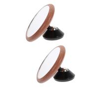 OUFGXZL Lot de 2 miroirs rotatifs for cafetière, Accessoire de visualisation magnétique for cafetière, Vue du processus de Brassage, Design en Noyer(Blackx2pcs,7X7X1cmx2pcs)