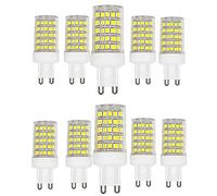 OUGEER Lot de 10 Ampoule LED G9 10W (Ampoule halogène équivalente 100W) G9 1000LM, Blanc Froid 6000K, Base en Céramique,Non Dimmable, Ampoule capsule g9 220v