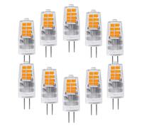 OUGEER Lot de 10 ampoules LED à économie d'énergie G4 3 W, 30 SMD 2835, blanc chaud 3000 K, AC220 V-240 V, 300 lm ampoules LED lampes