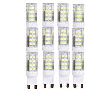 OUGEER Lot de 12 Ampoule LED G9 4W Equivalent 40W Halogène Ampoule Blanc Froid 6000K 400lm AC220-240V 360 Degrés D'angle De Faisceau,Non-dimmable
