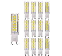 OUGEER Lot de 12 Ampoule LED G9 7W Equivalent 65W Halogène Ampoule Blanc Froid 6000K 650lm AC220-240V 360 Degrés D'angle De Faisceau,Non-dimmable