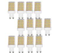 OUGEER Lot de 12 ampoules LED G9 10W,Rechange pour Ampoule Halogène G9 1000 lm Blanc chaud 3000K Culot en céramique Ampoule non variable pour éclairage domestique G9 220V