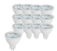 OUGEER Lot de 12 ampoules LED MR16 5W AC 220-240V LED GU5.3 équivalent à 50W MR16 Blanc chaud 3000K Spot LED GU5,3 500 lm Intensité non variable