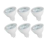 OUGEER Lot de 6 MR16 LED 6W 600 Lumens MR16 60W Halogène Equivalent Remplacement Blanc Chaud 3000K, Angle de Faisceau 120°AC 220-240V PAS Dimmable Ampoule GU5.3 Spot