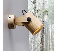 ouglres Applique Intérieure En Bois,Lampe Murale Vintage,Spot Abat-Jour Pivotant,Lampe De Lit,Appliques au Moderne Pour l'Éclairage De La Chambre à Coucher Salon Couloir Salle De Bain,Gu10,1pack