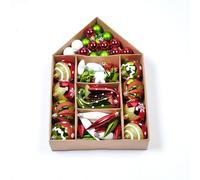 OUGPIU Boules de Noël,70PCS Décorations Sapin de Noel en Plastique,Boules de Sapin de Noël à Suspendre Incassables,Brillantes et Mat avec Boucle de Suspension pour Arbre de Noël,Mariage,Fête,Vacances