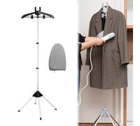 OUGPIU Porte-cintres pour Cuiseur à Vapeur,Portable Support Vapeur pour Vêtements avec Gants de Repassage,Trépied Télescopique,Accessoires Cuiseur ur