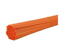 Ougual 100 pièces Fibre Diffuseur de Remplacement Bâtons pour Arôme de Parfum (20cm*3mm, Orange)