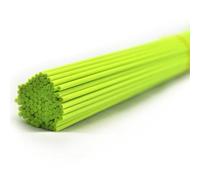 Ougual 100 pièces Fibre Diffuseur de Remplacement Bâtons pour Arôme de Parfum (20cm*3mm, Vert Fluorescent)