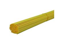 Ougual 100 pièces Fibre Diffuseur de Remplacement Bâtons pour Arôme de Parfum (30cm*3mm, Jaune)