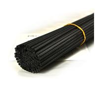 Ougual 100 Pièces Fibre Diffuseur de Remplacement Bâtons pour Arôme de Parfum (30cm*3mm, Noir)