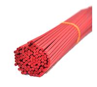 Ougual 100 Pièces Fibre Diffuseur de Remplacement Bâtons pour Arôme de Parfum (30cm*3mm, Rouge)
