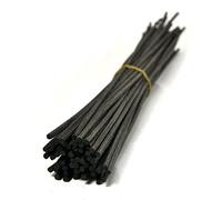 Ougual 100 Pieces Rotin Roseau Diffuseur de Remplacement bâton (20cm*3mm, Noir)
