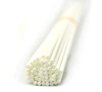 Ougual 50 pièces Fibre Diffuseur Recharge Bâtons de Remplacement pour Parfum Arôme (20cm*3mm, Blanc)