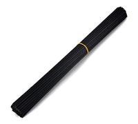 Ougual 50 pièces Fibre Diffuseur Recharge Bâtons de Remplacement pour Parfum Arôme (30cm*3mm, Noir)