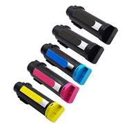 Ouguan® Cartouche de Toner Compatible pour Dell S2825 H625 H825 S2825cdn H625cdw H825cdw-(2Noir 1Cyan 1Magenta 1Jaune)