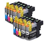 Ouguan® Cartouche d'encre Compatible Brother LC123 XL pour Brother MFC-J4610DW MFC-J6520DW MFC-J4410DW MFC-J6920DW MFC-J6720DW DCP-J132W MFC-J870DW -4 Noir, 2 Cyan, 2 Magenta, 2 Jaune