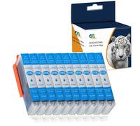 Ouguan® Cartouches d'encre haute capacité de rechange pour Canon PGI-570 CLI-571 XL avec Canon PIXMA TS5050 MG5750 TS5055 TS6050 MG6850 MG5751 MG6851 TS5051 TS5053 TS6051 (10 cyan)