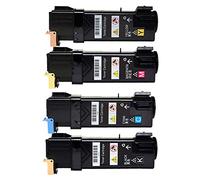Ouguan® Compatible Cartouches de Toner pour Dell 2130 2130n 2130cn 2135 2135cn Imprimantes (1 Noir/1Cyan/1Magenta/1Jaune)