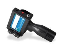 OUHFCASN Applications de Codage étendues Imprimante à Jet d'encre Thermique Portable à Jet d'encre Portable avec Code QR et numéro de série (Image 12,7 mm) Léger et Pratique(Only Printer)