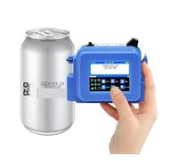 OUHFCASN Applications de Codage étendues Mini imprimante à Jet d'encre Portable 12,7 mm, Impression de Texte, Code-Barres, numéro de lot, Logo, Image, Date Léger et Pratique(with 2 Ink)