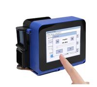 OUHFCASN Applications de Codage étendues Mini-imprimante Portable à Jet d'encre, 12.7mm, Code-Barres QR Non chiffré, Image, Logo, Machine de Codage de Date Léger et Pratique(with 2 Ink)