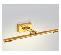 OUHFCASN Applique Murale 8 W, éclairage LED for Miroir de Salle Bain avec tête Lampe pivotante, Interrupteur à Tirette for luminaires Chevet Chambre Coucher(101A BS 495MM 3000K_8W)
