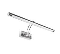 OUHFCASN Applique Murale à LED Moderne, éclairage de Miroir Salle Bain Noir argenté, Applique intérieure, Mural for Tableau Long(Cool 500-7000K,Silver 400mm)