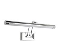 OUHFCASN Applique Murale à LED Moderne, éclairage de Miroir Salle Bain Noir argenté, Applique intérieure, Mural for Tableau Long(Cool 500-7000K,Silver 500mm)