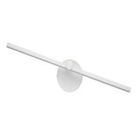 OUHFCASN Appliques murales d'intérieur à LED Nordiques 8 W Blanc/Noir for la Maison Chambre Coucher Miroir de Chevet Avant avec Applique Murale Interrupteur(Warm 3000K,White No Switch)