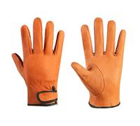 OUHFCASN Gants de soudage en cuir for travailleurs du cuir de mouton, Protection de sécurité for conducteur de moto, gants résistants à l'usure Convient pour four/cheminée/soudure/cuisinière