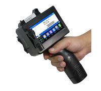 OUHFCASN Imprimante à Jet d'encre Portable E15-1 25,4 mm, Code-Barres QR, Texte, Image, numéro de lot, Logo, Date d'expiration, Machine de Codage d'étiquettes Léger et Pratique(with 2 Ink)