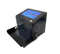 OUHFCASN Imprimante à Jet d'encre Thermique de Bureau, 12.7mm/25.4mm, numéro de lot, Image, Code QR, numéro de Code à Barres, Logo, Date Taille Flexible(25.4mm with 1 Ink)