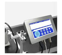 OUHFCASN Imprimante d'étiquettes à Double buse 25,4/50,8 mm, imprimante à Jet d'encre en Ligne, Code-Barres QR, numéro de lot, Logo, Date d'expiration Léger et Pratique(2x12.7mm-2 nozzles)