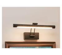 OUHFCASN Lampe Murale LED Rechargeable sans Fil avec télécommande et variateur d'intensité for Salle de Bain 40 cm Lumière Moderne Noir