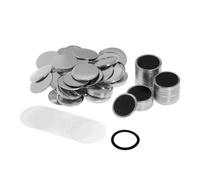 OUHFCASN Lot de 100 badges magnétiques souples et résistants for réfrigérateur, 58 mm, à faire soi-même Polyvalence pour les loisirs créatifs(44MM Strong Magnet)