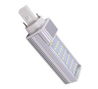 OUHFCASN Lot de 2 ampoules LED horizontales à intensité variable G24 2 broches 4 broches 5 W 12 V avec couvercle 3000-6000 K Pour les entrepôts(Natural White,G24 2)