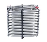 OUHFCASN Refroidisseur de bière Pression Haute efficacité à serpentin carré en Acier Inoxydable, Tube de 8 mm de diamètre extérieur Réponse Rapide, Chauffage Efficace