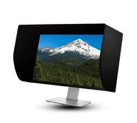 OUHKDM Pare-Soleil de Capot de Moniteur réglable, Capot de Moniteur en Cuir, Pare-Soleil d'affichage de Couverture sur Tous Les côtés, Capot de Moniteur, Capot de Moniteur, 32 inches