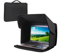 OUHKDM Pare-Soleil Pliable pour Ordinateur Portable 14 et 16 Pouces, Protection Anti-Reflets, idéal pour Travailler en extérieur, avec Sac de Transport.(14in)