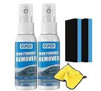 OUHOE Iron Powder Remover, Car Rust Removal Spray for Car, Rust Inhibitor Derusting Spray, for Rust Removal of Various Metal Automobile (2p-30ml)